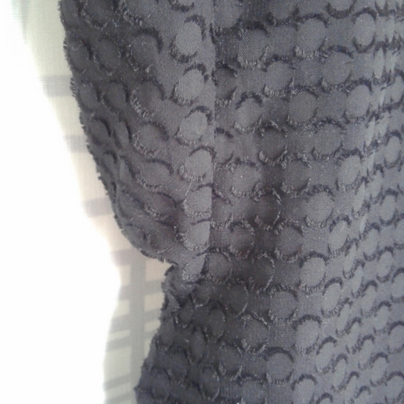Womens Black Multilayered Blouse L - Picture 5 of 9